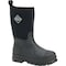 Muck Boot Co Youth Chore Classic Kids Rubber Boot, Plain Toe, 11 in Height, Black, 8 KCH-000-BLK-080 - alternate 1